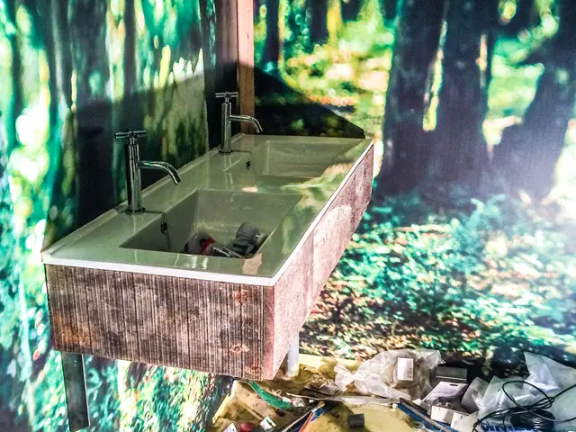 Stalen deurgeleider gelast aan houten schuifdeur