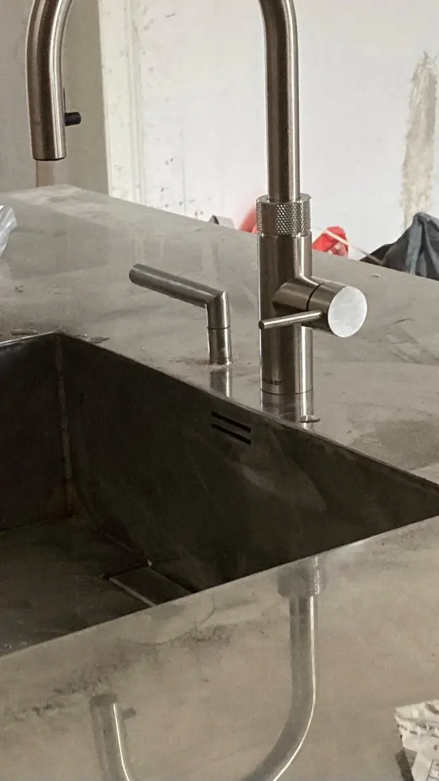 RVS en stalen keuken eiland
