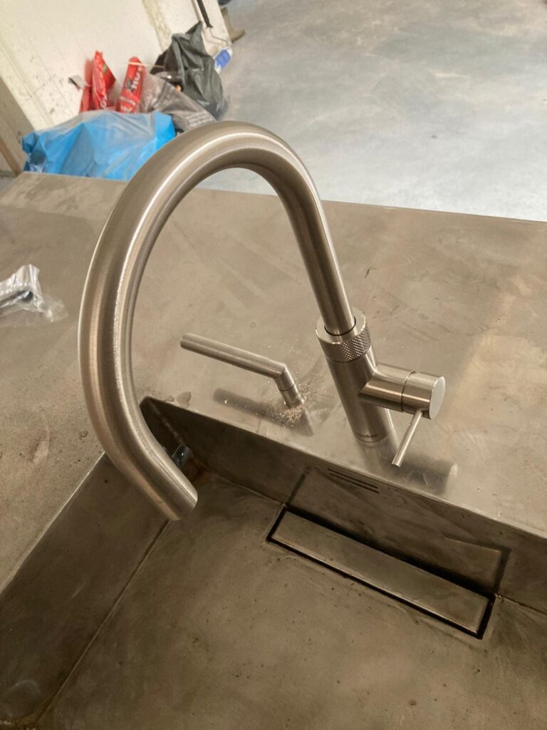 RVS en stalen keuken eiland